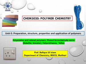 Chem3020: Polymer Chemistry