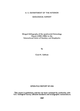 (1983-1986) to the International Union of Geodesy and Geophysics
