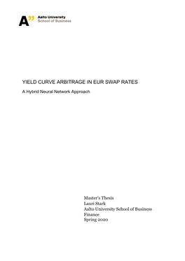 Yield Curve Arbitrage in Eur Swap Rates