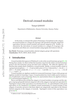 Derived Crossed Modules and Obtain an Inﬁnite Series of Isomorphic Crossed Modules