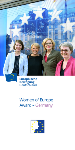 Women of Europe Award – Germany Europe’S Future in Sight – the Winners of the Foreword “Women of Europe Awards”