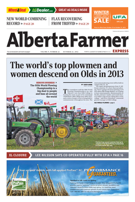 The World's Top Plowmen and Women Descend on Olds in 2013