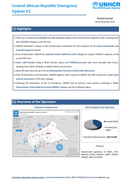 Central African Republic Emergency Update #2