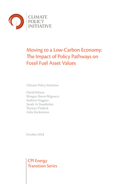 Moving to a Low-Carbon Economy: the Impact of Policy Pathways on Fossil Fuel Asset Values