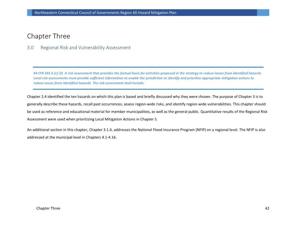 Northeastern Connecticut Council of Governments Region All-Hazard Mitigation Plan