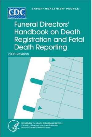 Funeral Directors' Handbook on Death Registration
