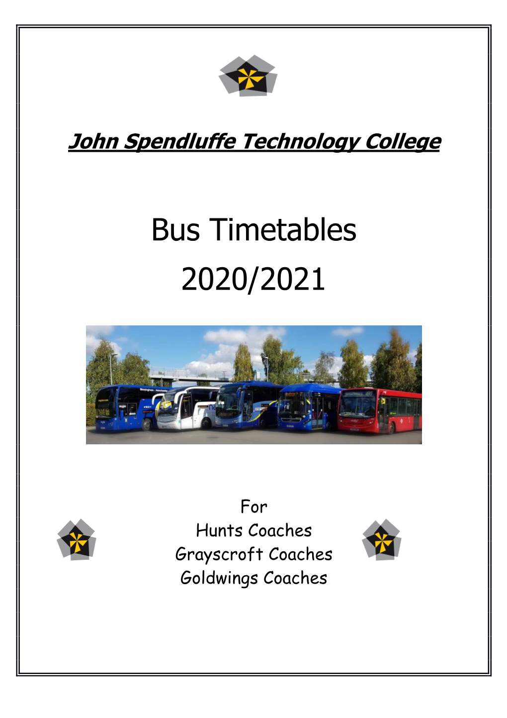 Bus Timetables Sept 2020
