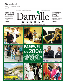 FAREWELL to 2006 LOOKING BACK MAKES IT CLEAR: IT HAS BEEN QUITE a YEAR PAGE 12 Women's Fitness - Advertorial - Women's Fitness