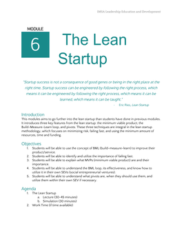 06. the Lean Startup