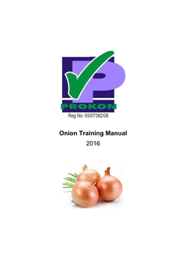 Onion Training Manual 2016