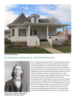 Dr. Haskell House / Johnny Mcavoy – 340 North Central Avenue