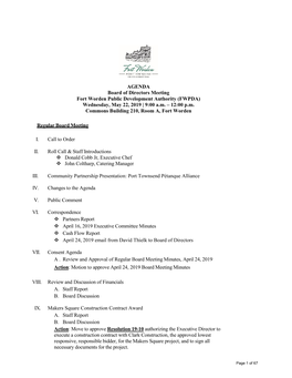 5.22.19 Agenda Packet