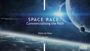 SPACE RACE: Commercialising the Path