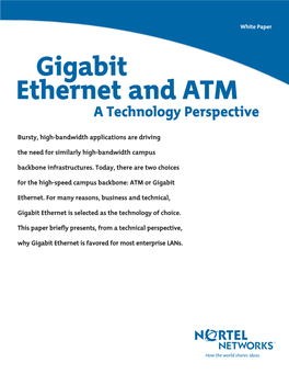 ATM Vs Gigabit Ethernet: a Technical Perspective