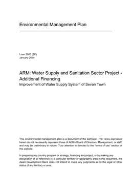 45299-001: Water Supply and Sanitation Sector Project