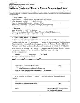 National Register of Historic Places Registration Form