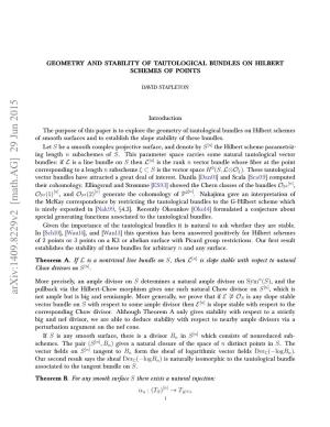 Geometry and Stability of Tautological Bundles on Hilbert Schemes of Points