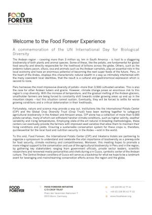The Food Forever Experience