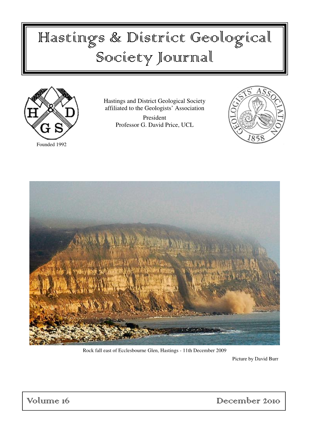 Hastings & District Geological Society Journal