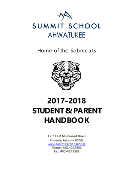 2017-2018 Student & Parent Handbook