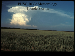 Thunderstorms Air Mass Thunderstorms