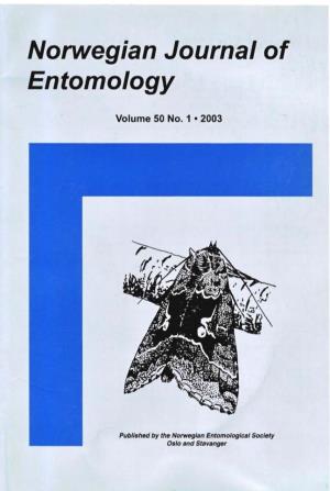 Norwegian Journal of Entomology