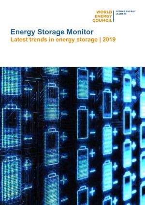 Energy Storage Monitor Latest Trends in Energy Storage | 2019