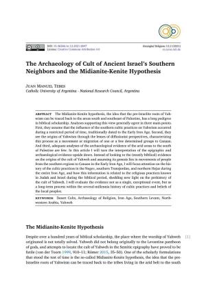 The Archaeology of Cult of Ancient Israel's Southern Neighbors and The