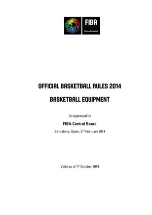FIBA Official Basketball Rules