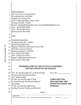 California State Court Complaint