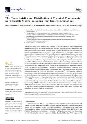 The Characteristics and Distribution of Chemical Components in Particulate Matter Emissions from Diesel Locomotives