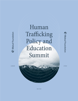 Human Trafficking Policy and Education Summit