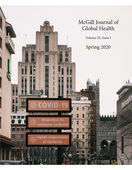 Mcgill Journal of Global Health