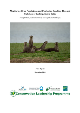 Monitoring Otter Populations and Combating Poaching Through Stakeholder Participation in India