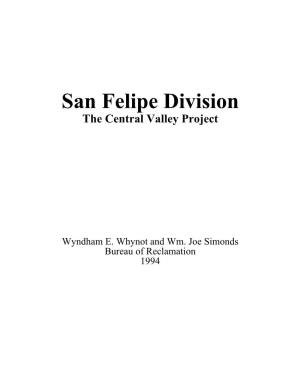 San Felipe Division Project History