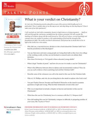 What Is Your Verdict on Christianity?