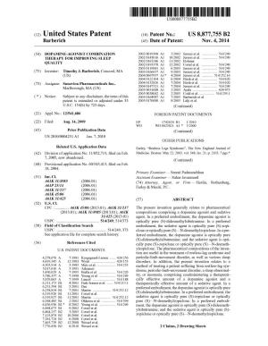 (12) United States Patent (10) Patent No.: US 8,877,755 B2 Barberich (45) Date of Patent: Nov