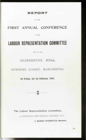 Report of the Conference on Labour Representation Committee 1901