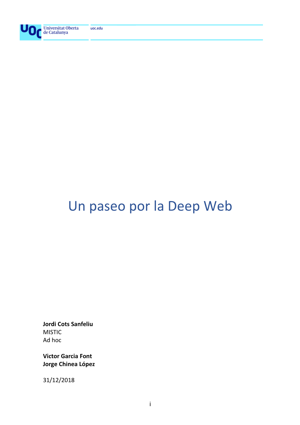 Un Paseo Por La Deep Web