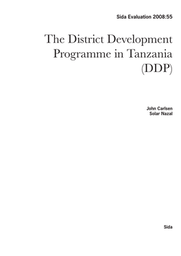 The District Development Programme in Tanzania (DDP)
