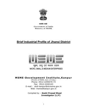 Brief Industrial Profile of Jhansi District