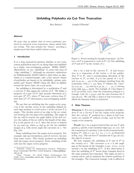 Unfolding Polyhedra Via Cut-Tree Truncation