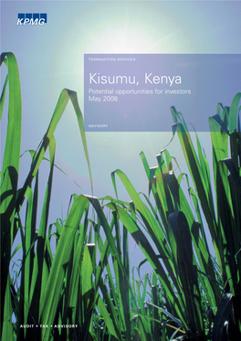 Kisumu, Kenya Potential Opportunities for Investors May 2008