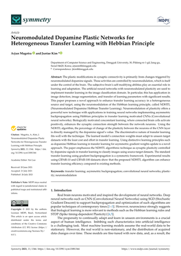 Neuromodulated Dopamine Plastic Networks for Heterogeneous Transfer Learning with Hebbian Principle