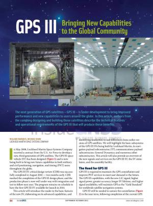 GPS III to the Global Community