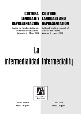 La Intermedialidad Intermediality