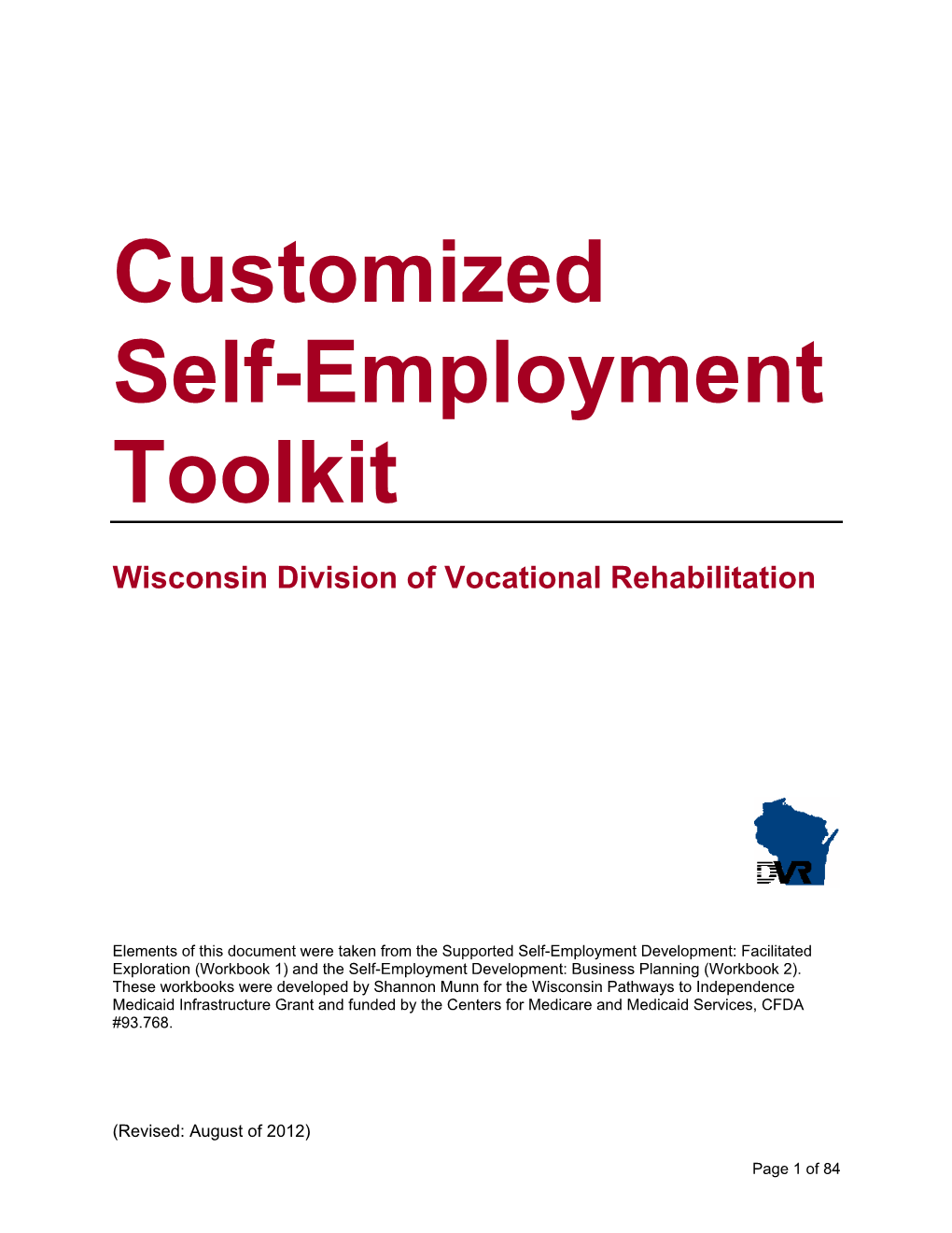 Customized Self-Employment Toolkit