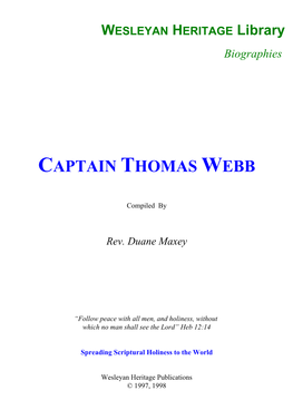 Captain Thomas Webb