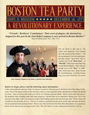 Boston Tea Party Ships & Mu­ Seum