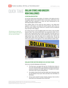 Dollar Stores and Grocery